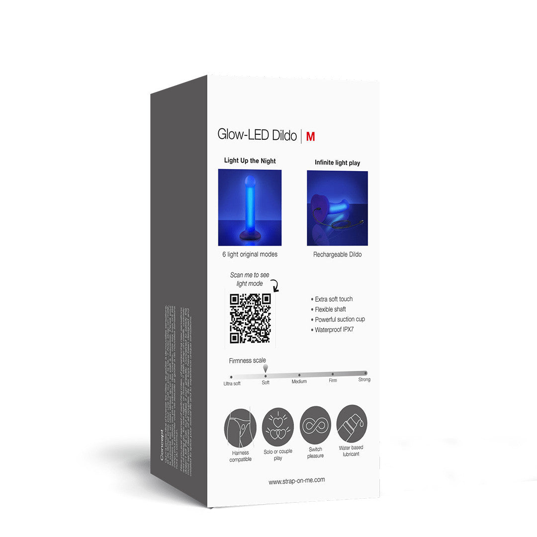 Dildo Glow Led Semi-Réaliste