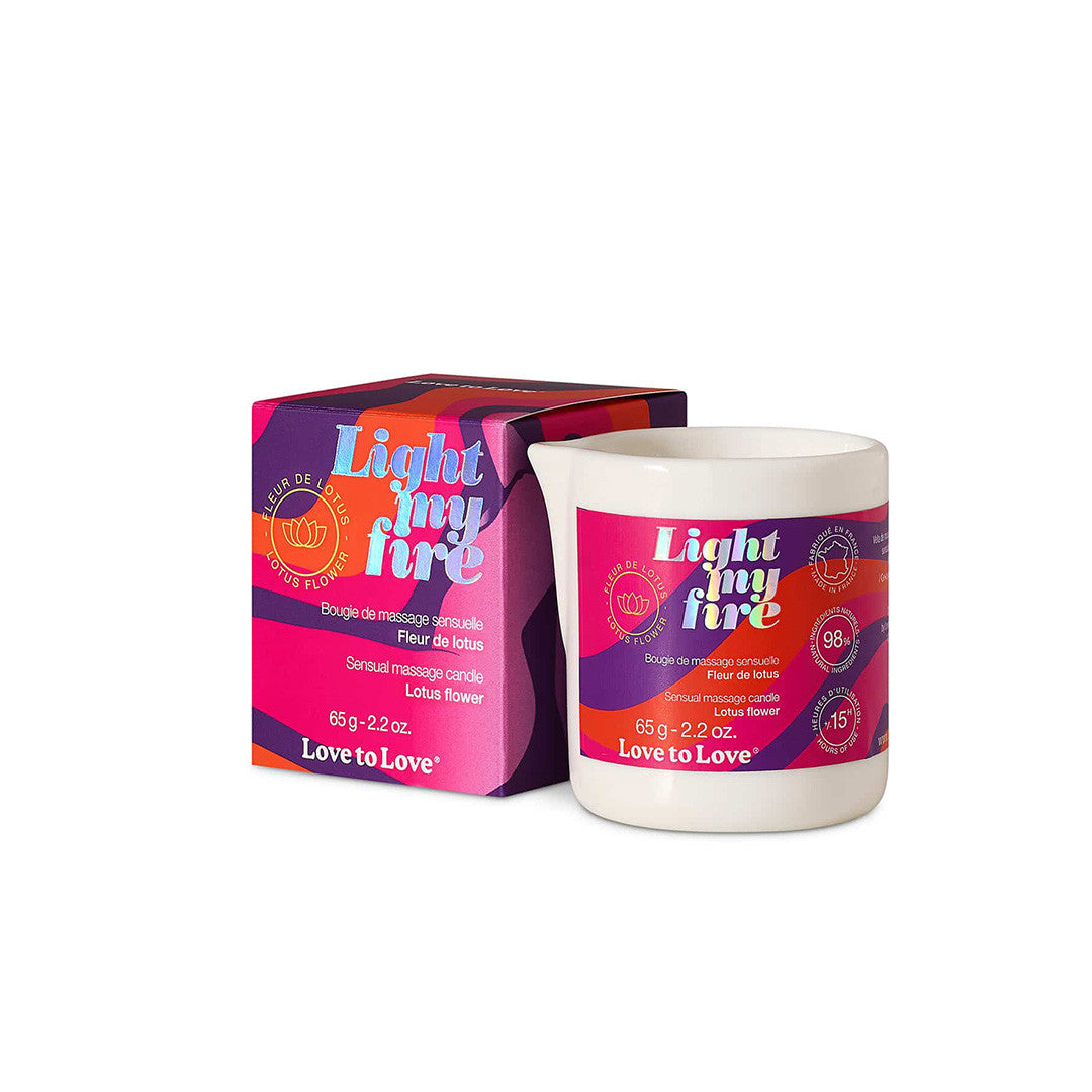 Bougie de massage Light my Fire Fleur de lotus