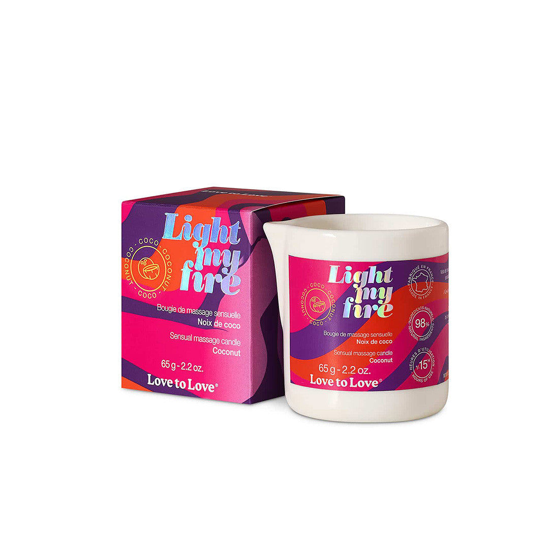 Bougie de massage Light my Fire Noix de coco
