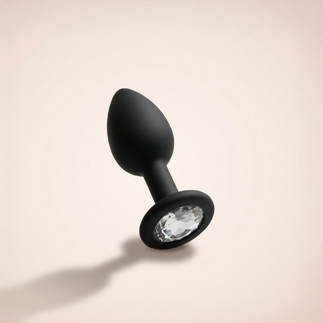Plug anal bijou noir taille S