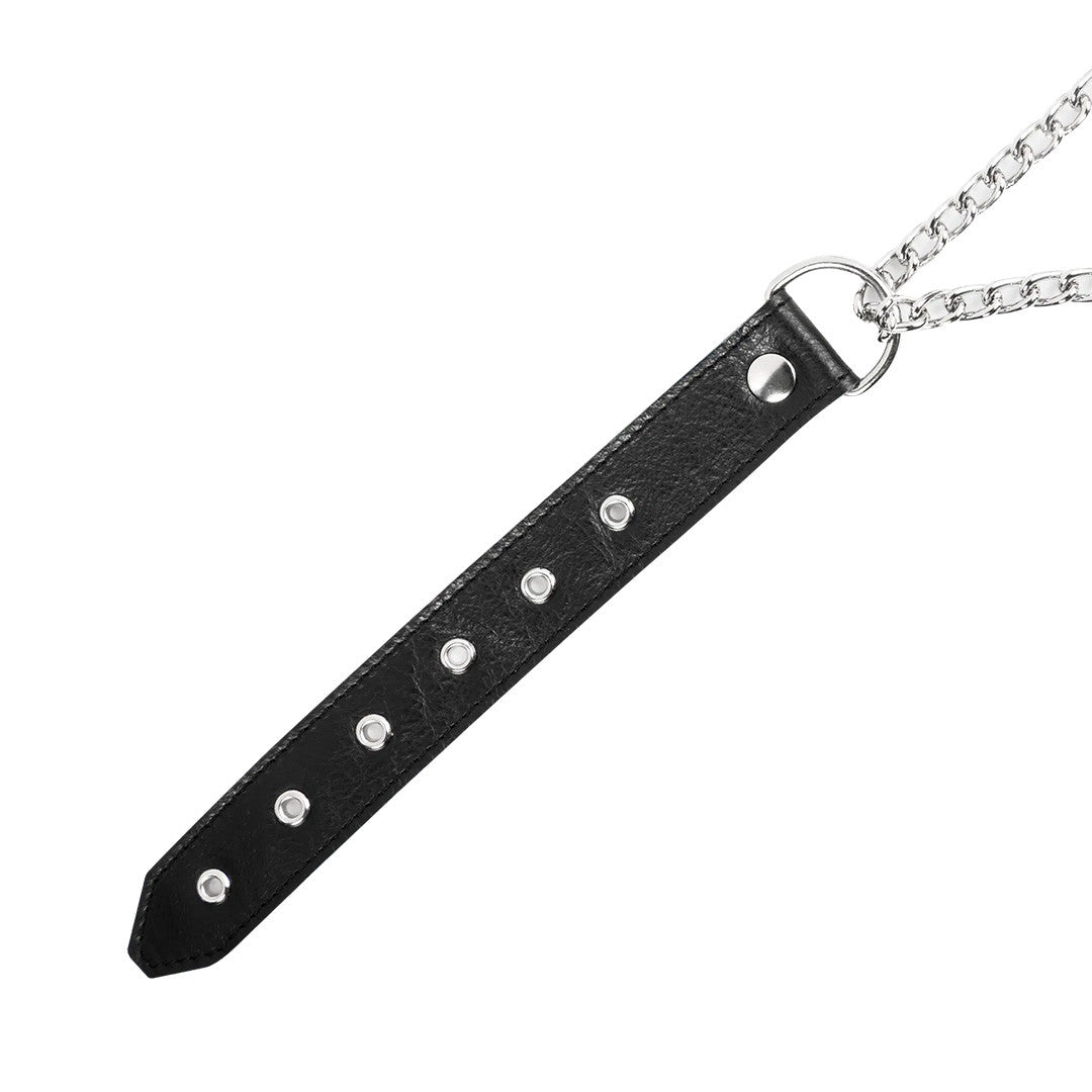 Collier étrangleur en cuir