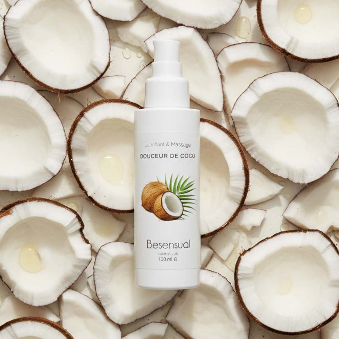 Lubrifiant et Massage Parfumé noix de coco 100 ml de Be Sensual - Noix-de-coco - 10