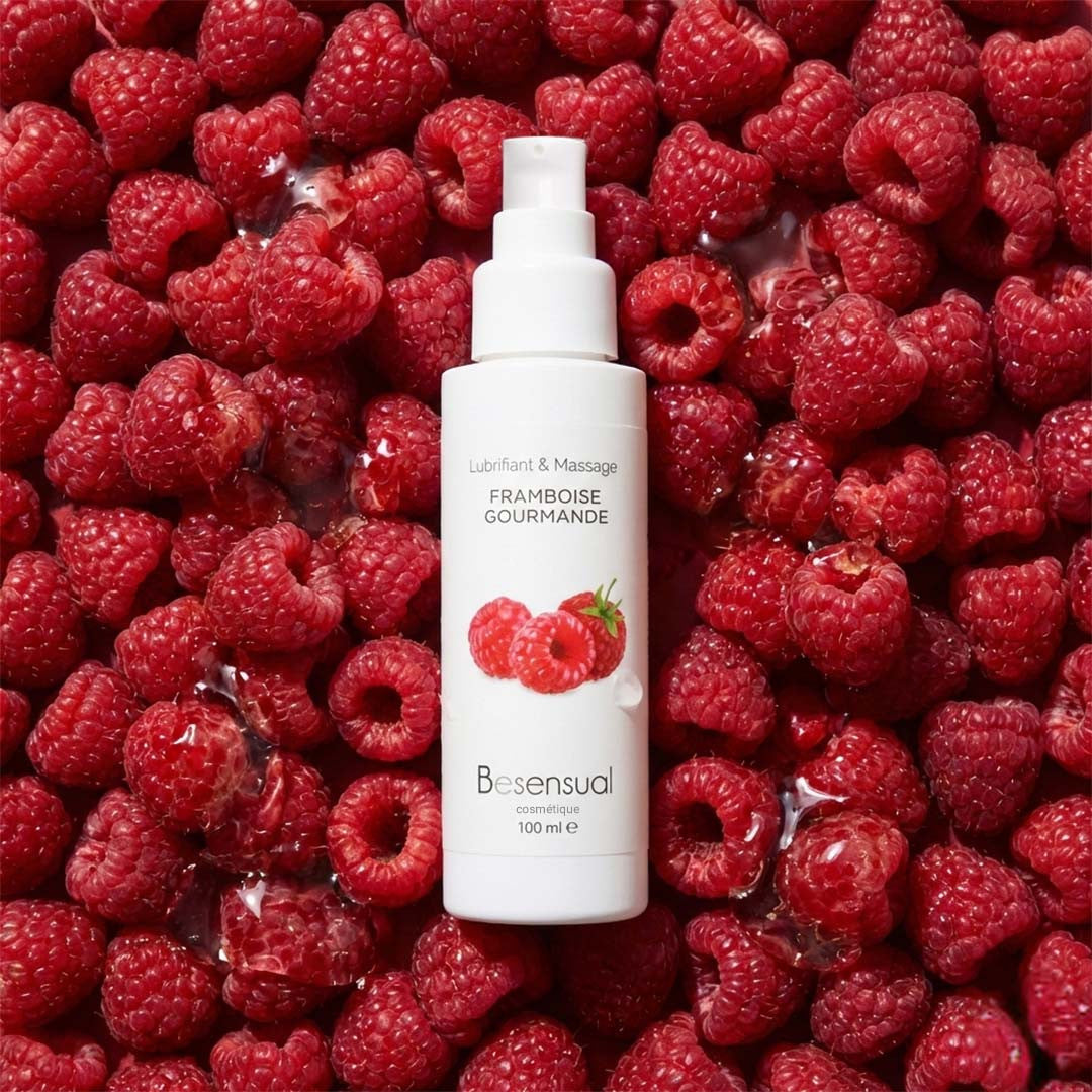 Lubrifiant et Massage Parfumé framboise 100 ml de Be Sensual - Framboise - 4