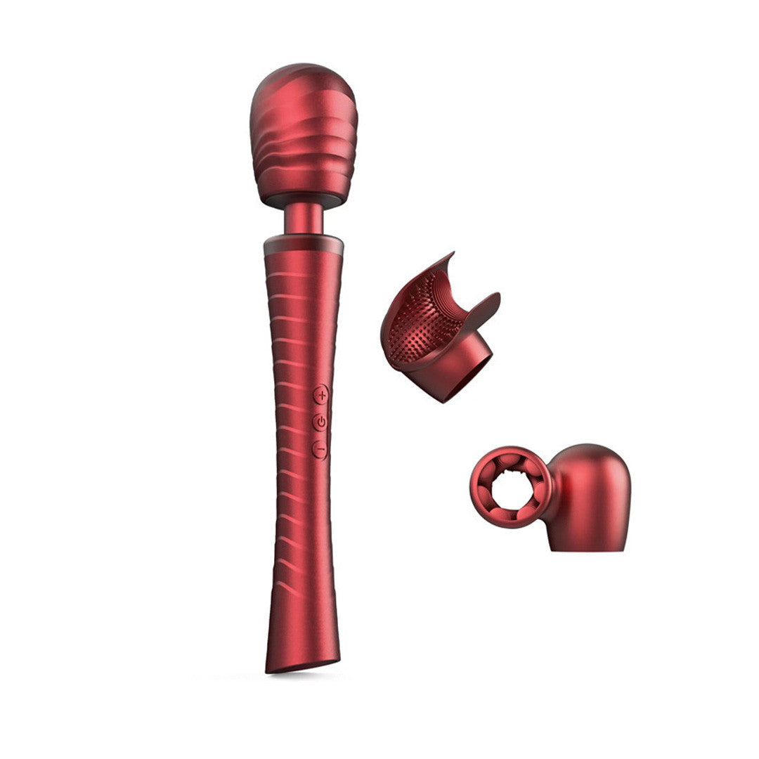 Wand Multifonctions Edgy avec Accessoires Rouge