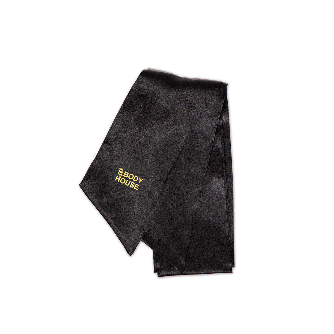 Bandeau Satin Yeux à Nouer Noir