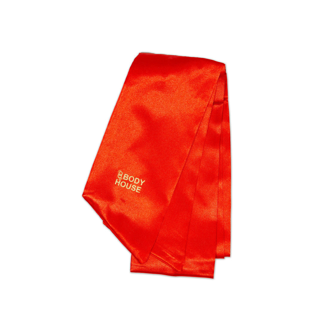 Bandeau Satin Yeux à Nouer Rouge