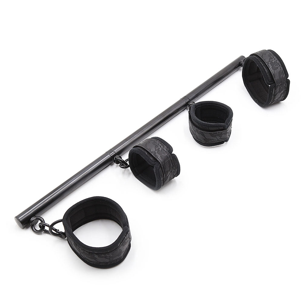 Barre d'Entraves Pieds & Mains Dentelle - Be Bondage