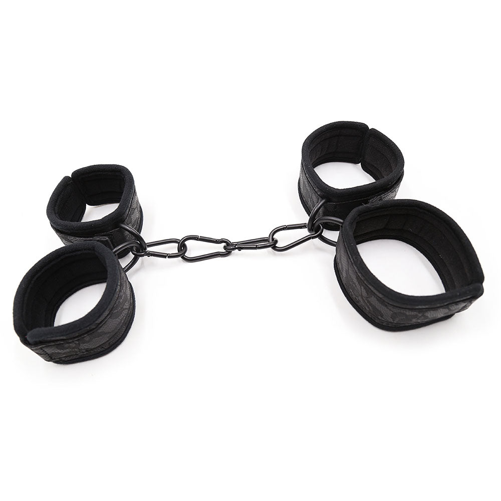 Barre d'Entraves Pieds & Mains Dentelle - Be Bondage