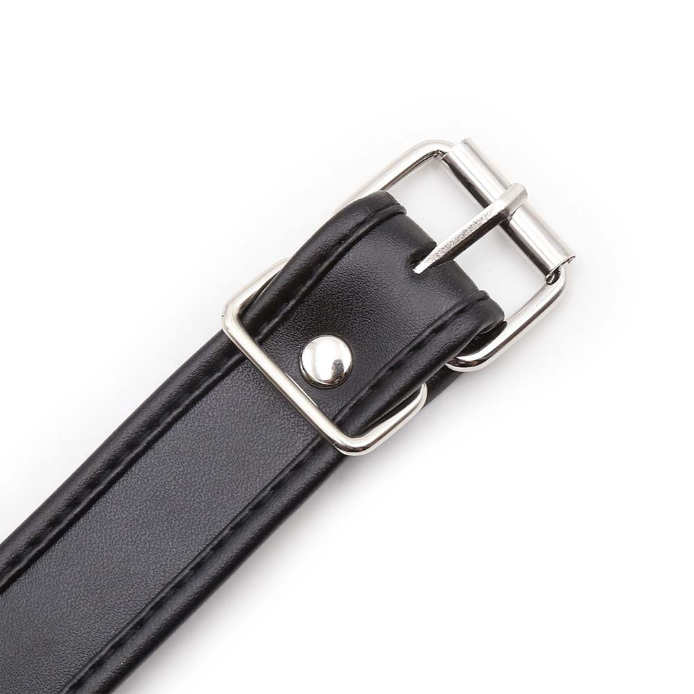 Collier SM Cuir Anneau - Be Bondage