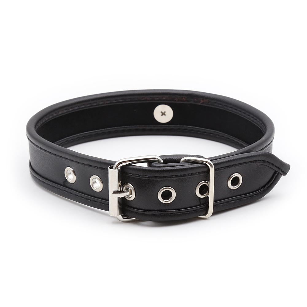 Collier SM Cuir Anneau - Be Bondage