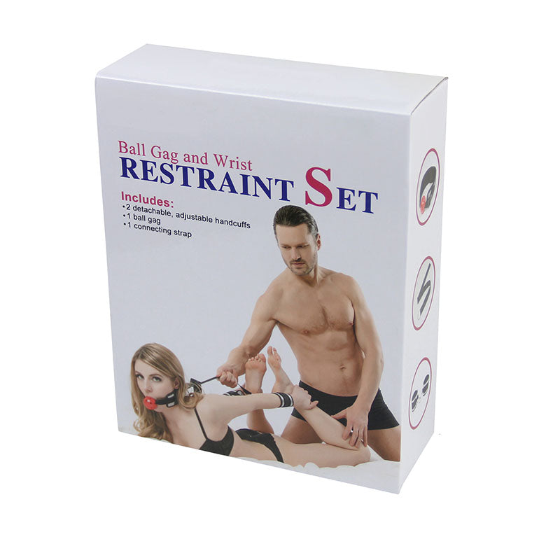 Set Bondage d'Attaches avec Bâillon