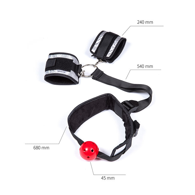 Set Bondage d'Attaches avec Bâillon