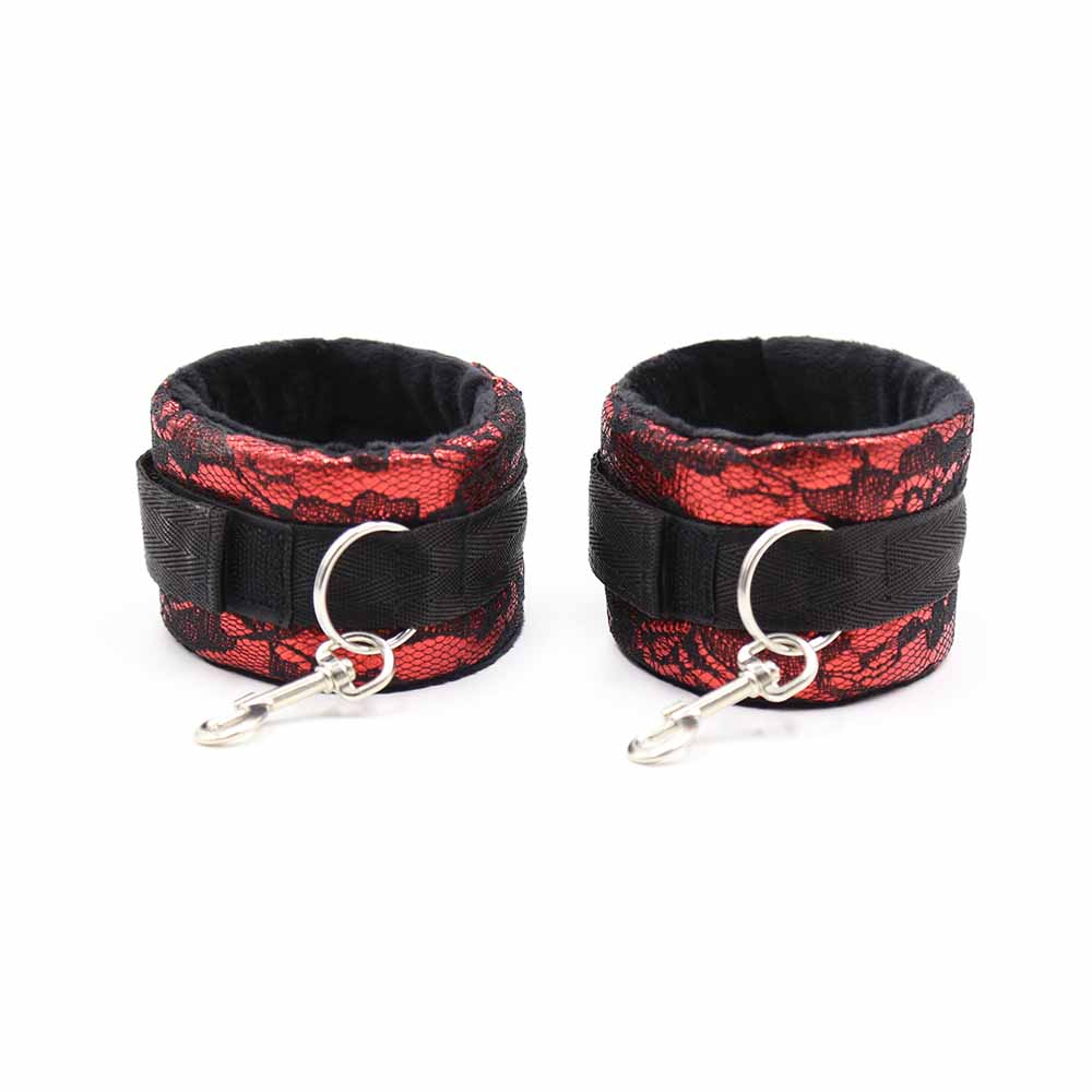 Menottes Dentelle Scratch Bicolores - Be Bondage