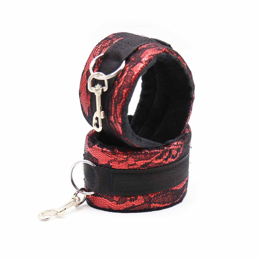 Menottes Dentelle Scratch Bicolores - Be Bondage