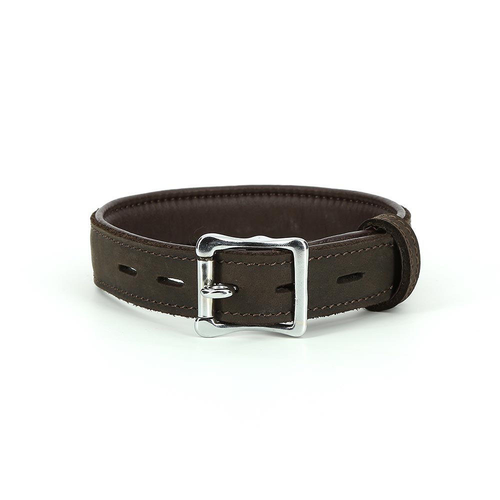 Collier Cuir Avec Crochet Argent - Be Bondage
