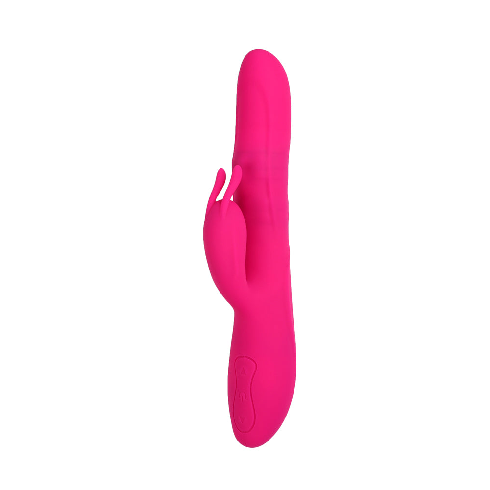 rabbit virevolte rose avec tête rotative illustree