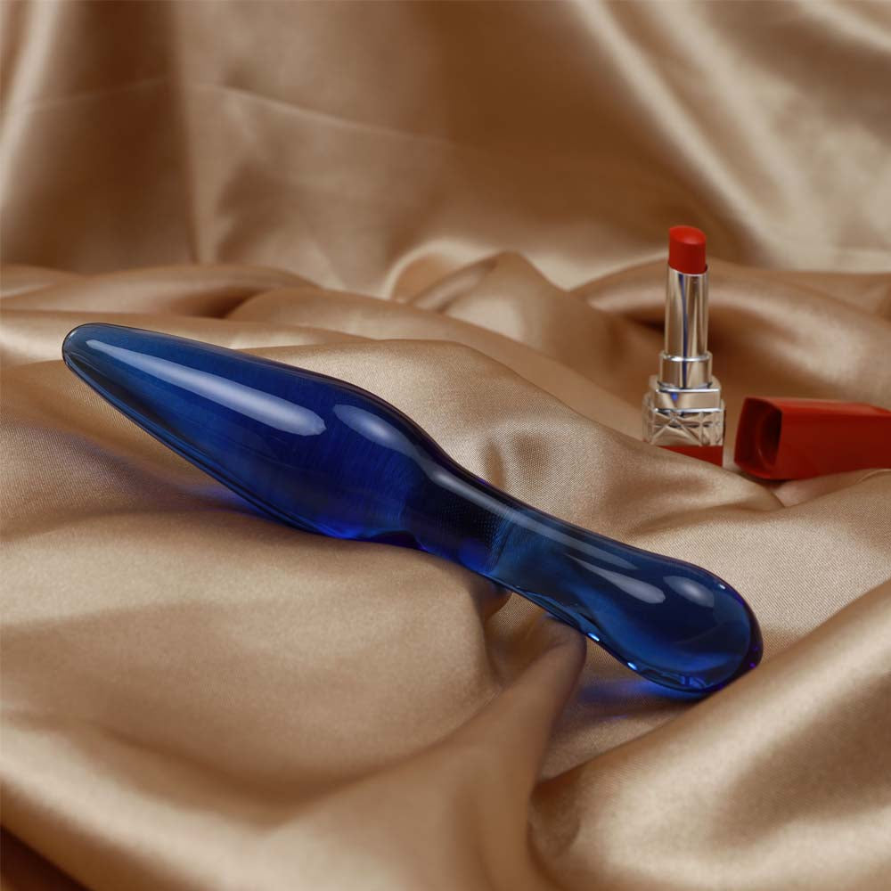Plug Anal en Verre - Bleu