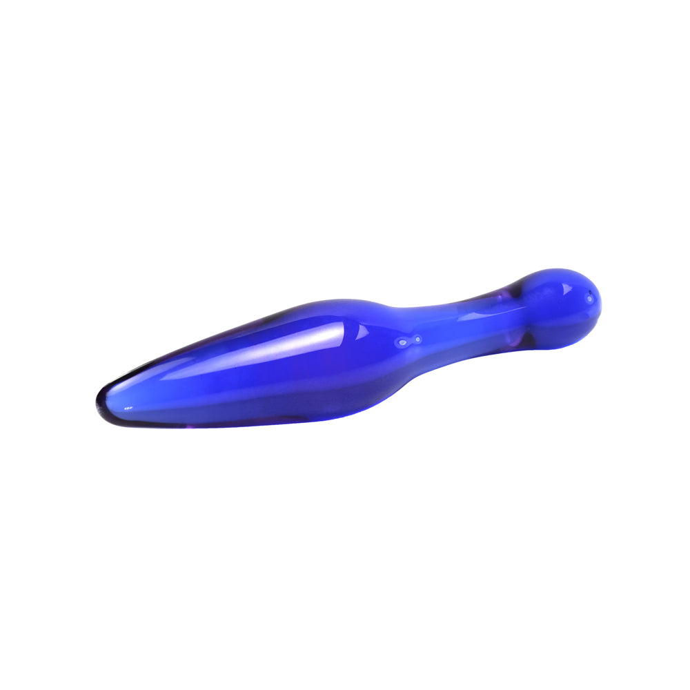 Plug Anal en Verre - Bleu - Profil