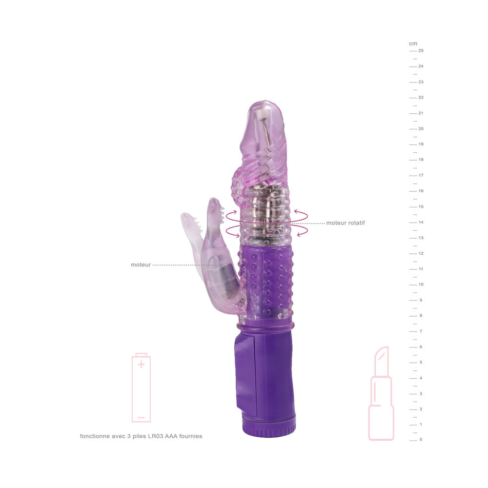 Sextoy pour Femme Petit Rabbit Texturé Vibration et Rotation BH Toys