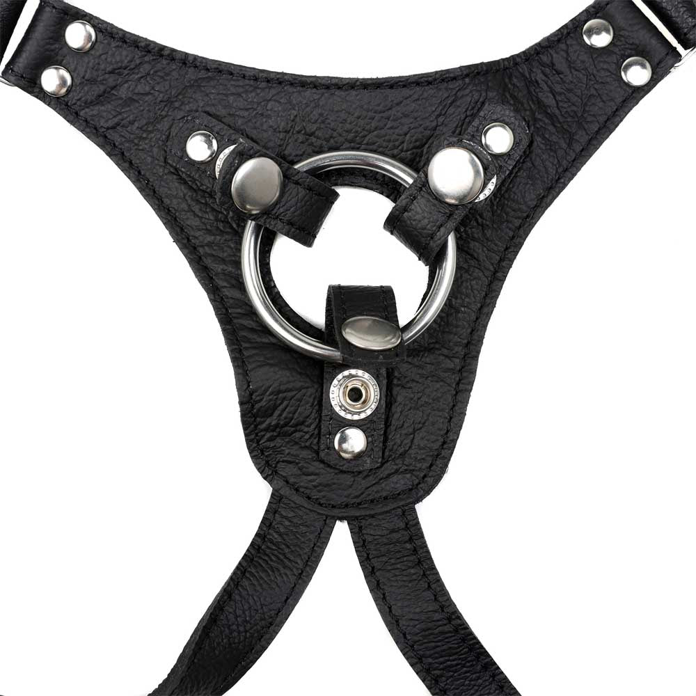 Strap On Cuir Véritable 3 Anneaux