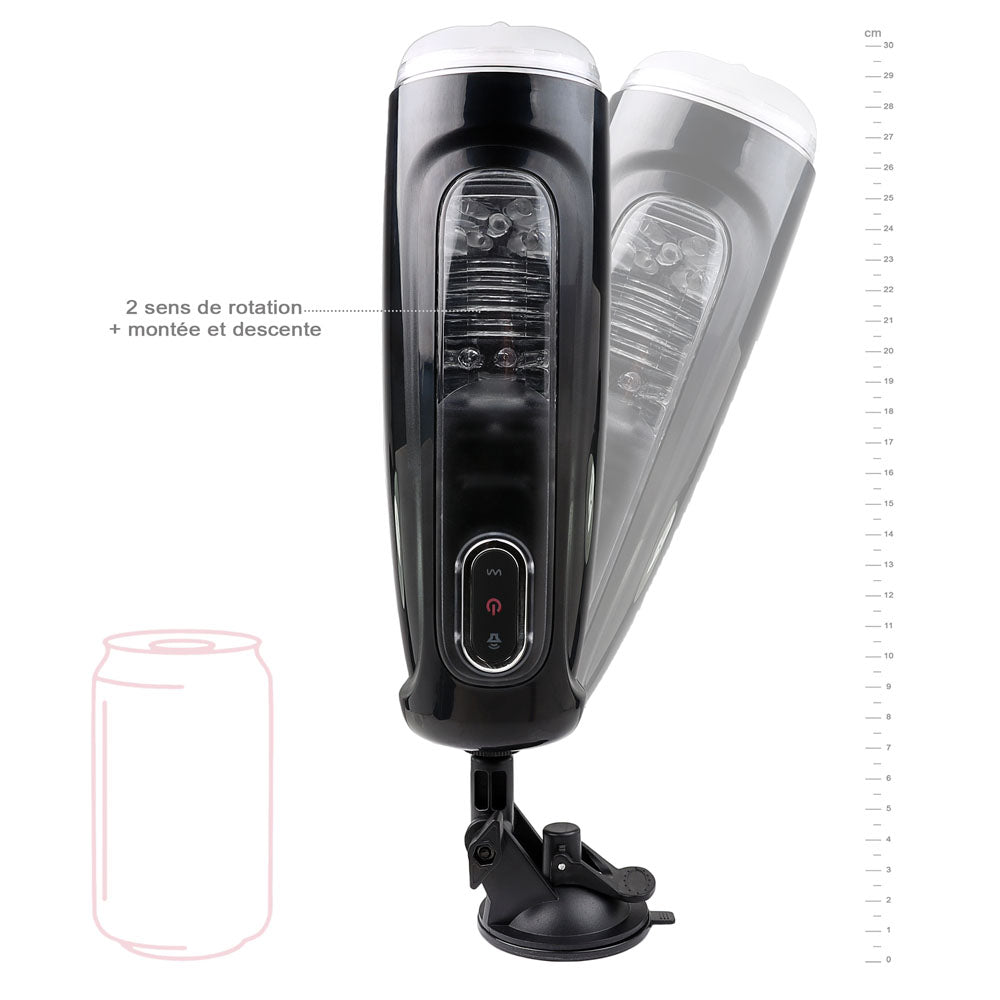 masturbateur pour penis cyclone double vue avec dimensions