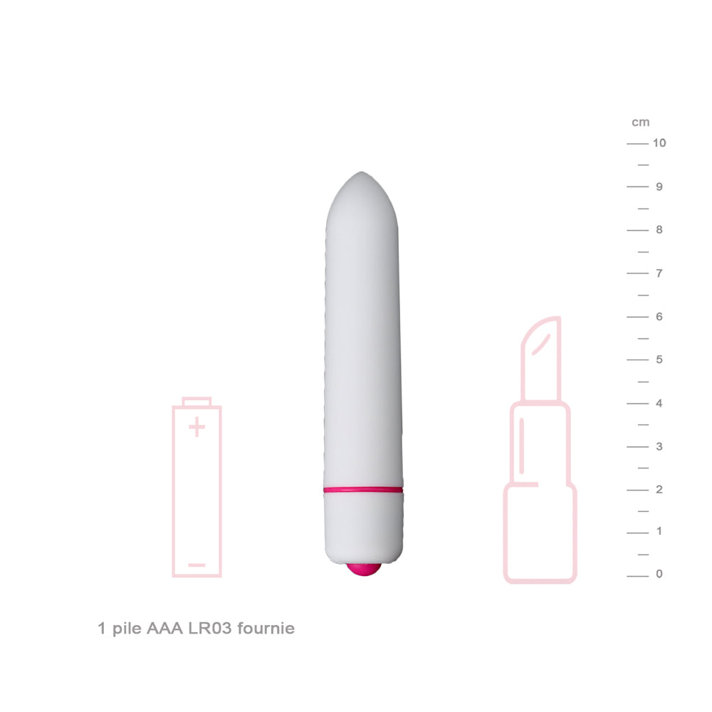 Nano Bullet Stimulateur Clitoridien Blanc Be Happy