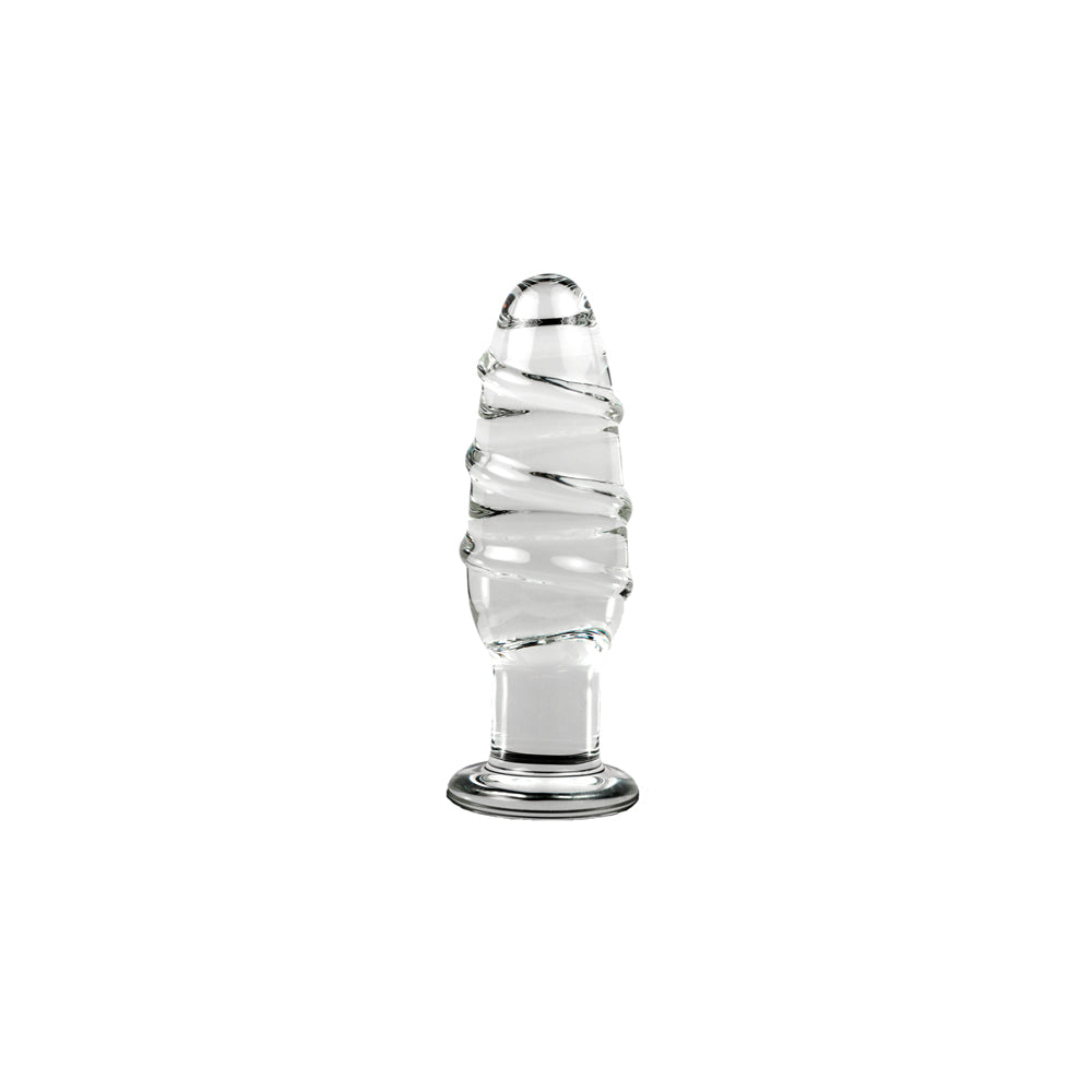 Plug conique en verre Pyrex transparent vue 1