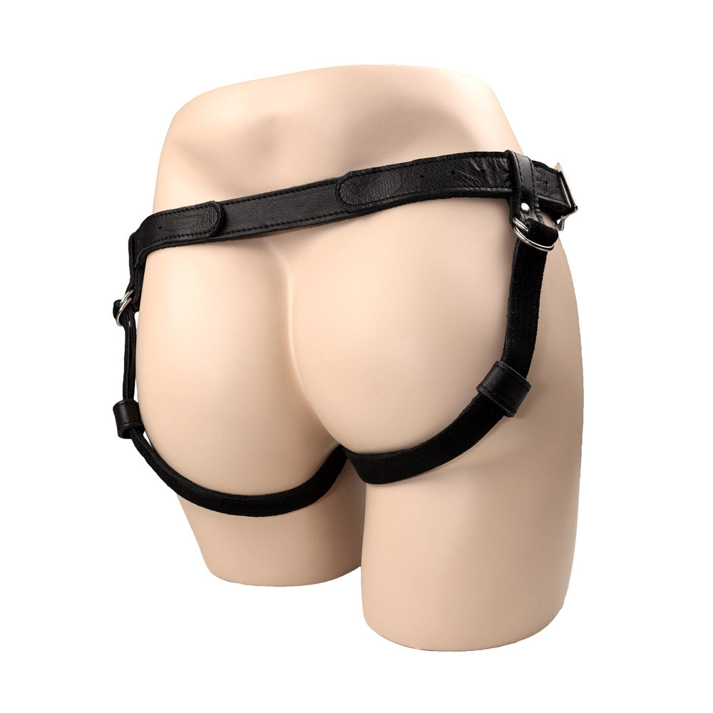 Harnais Gode Ceinture en cuir porté de dos