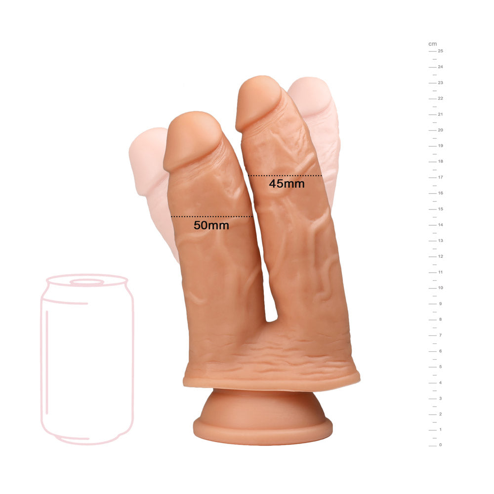 Double Pénétration Gros Gode Ventouse - Be Bondage