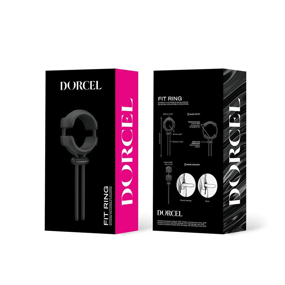 Anneau Pénien Fit Ring Ajustable Noir