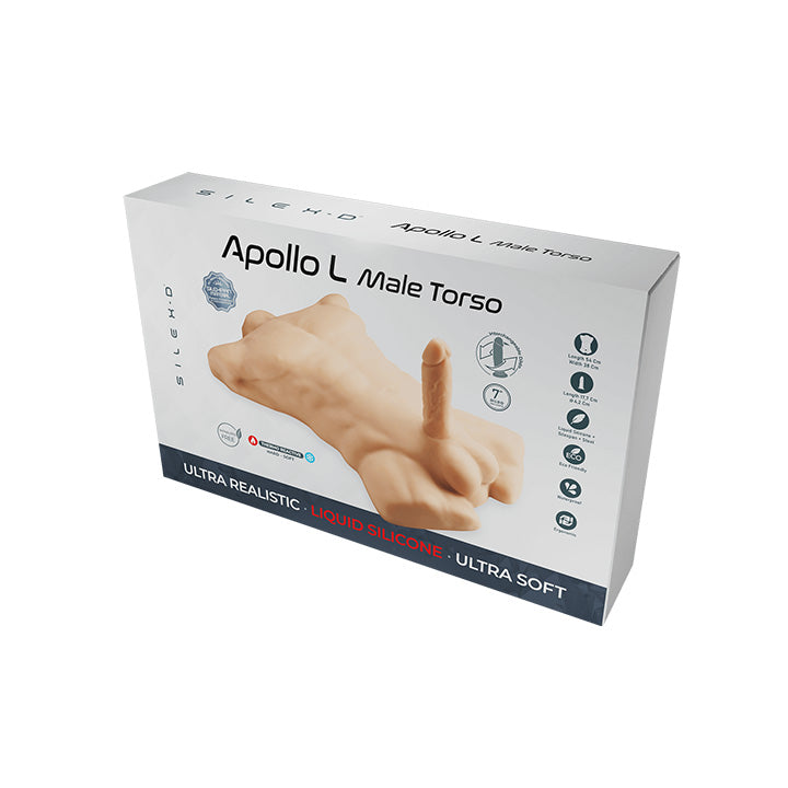 Buste Apollo avec Dildo Interchangeable - Chair - 11
