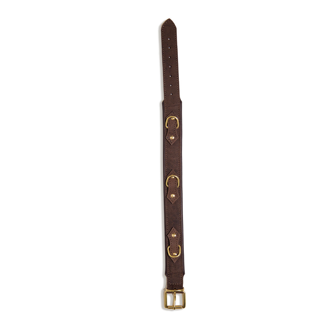 Collier Cuir de Veau 3 Anneaux
