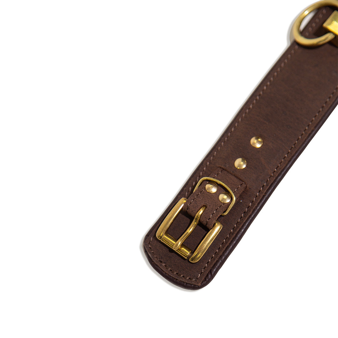 Collier Cuir de Veau Anneau