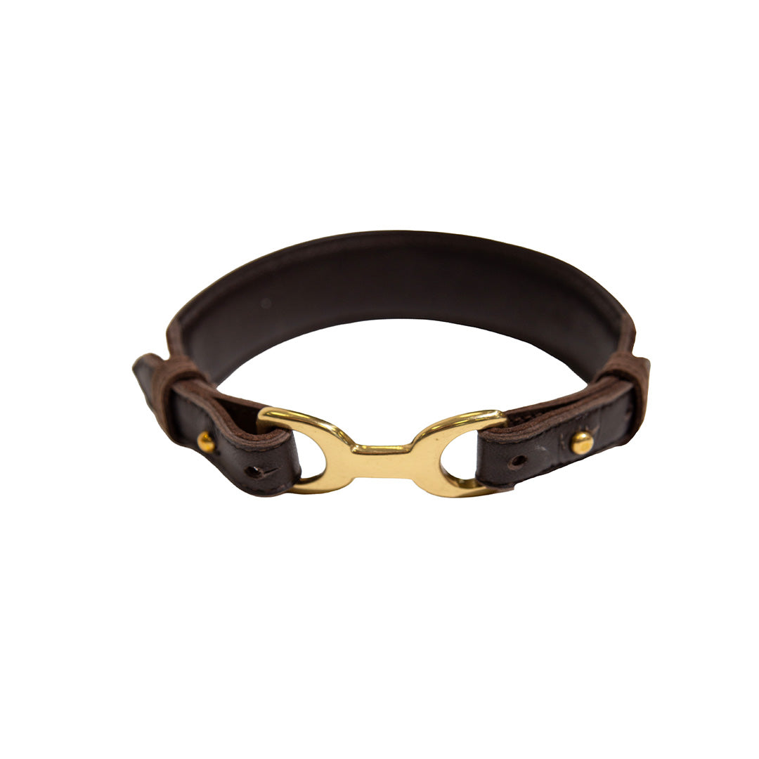 Collier Cuir de Veau à Grosse Boucle