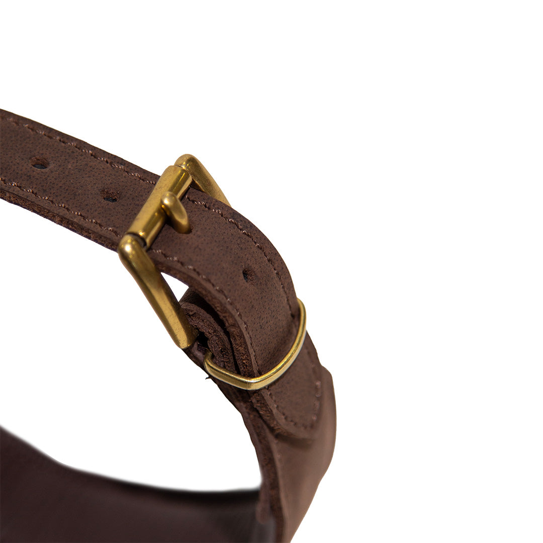 Collier Cuir de Veau Piques