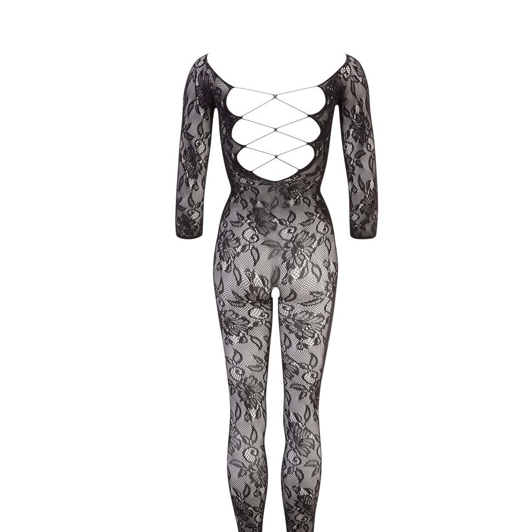 Combinaison en dentelle noire