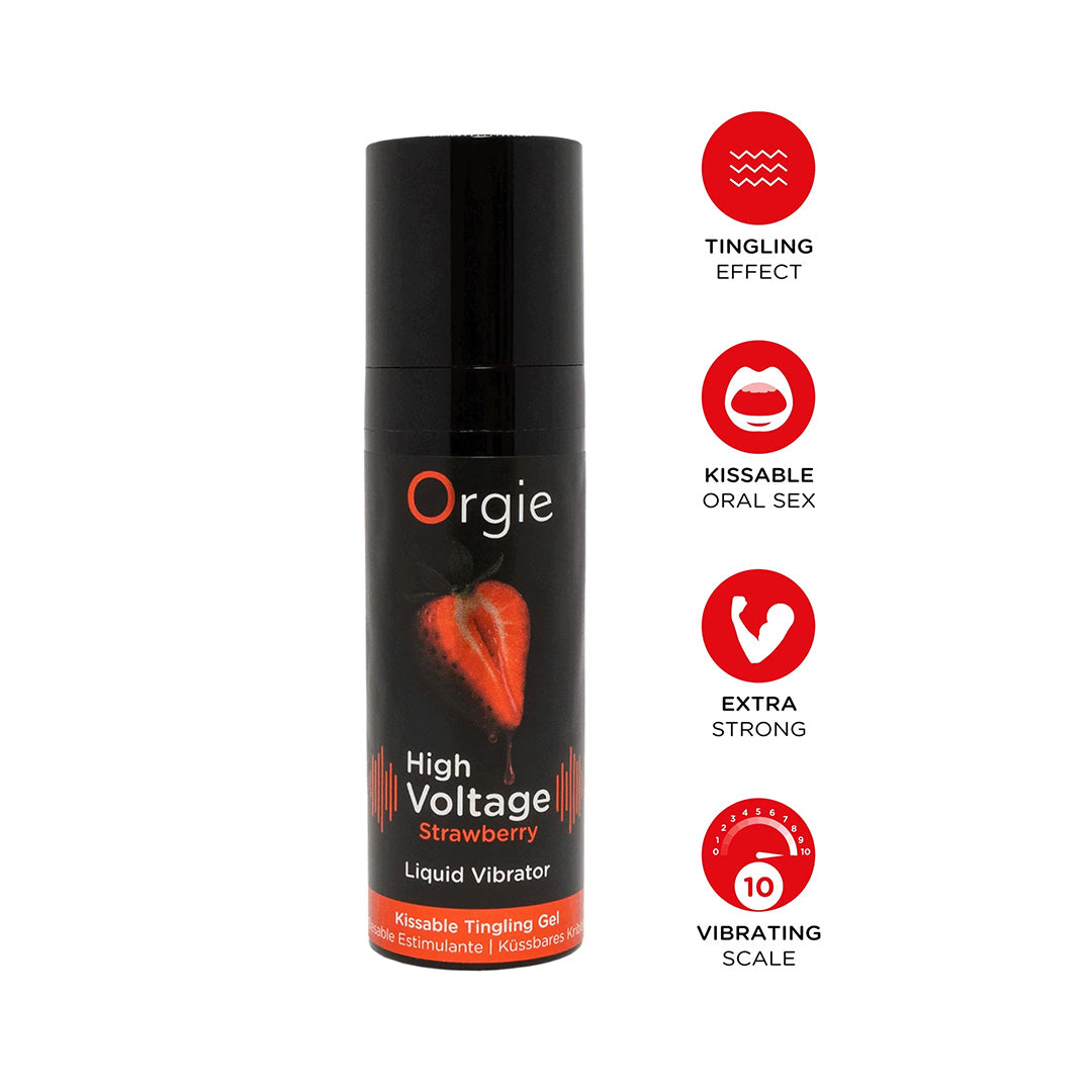 Gel Vibrant Arôme Fraise High Voltage
