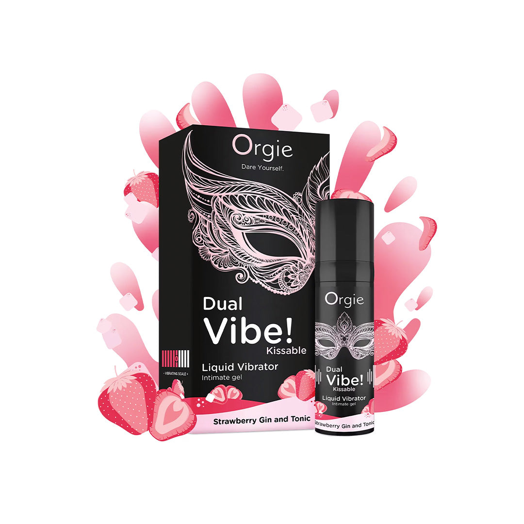 Gel d'Excitation Dual Vibe - Fraise GIn Tonic - 2