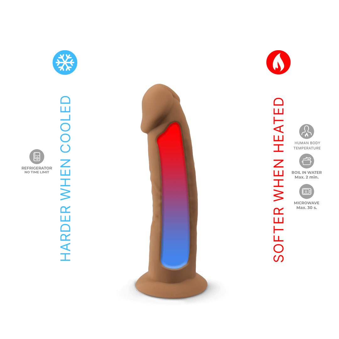 Gode Réaliste Double Densité Model 2 15,4cm - Marron - 8