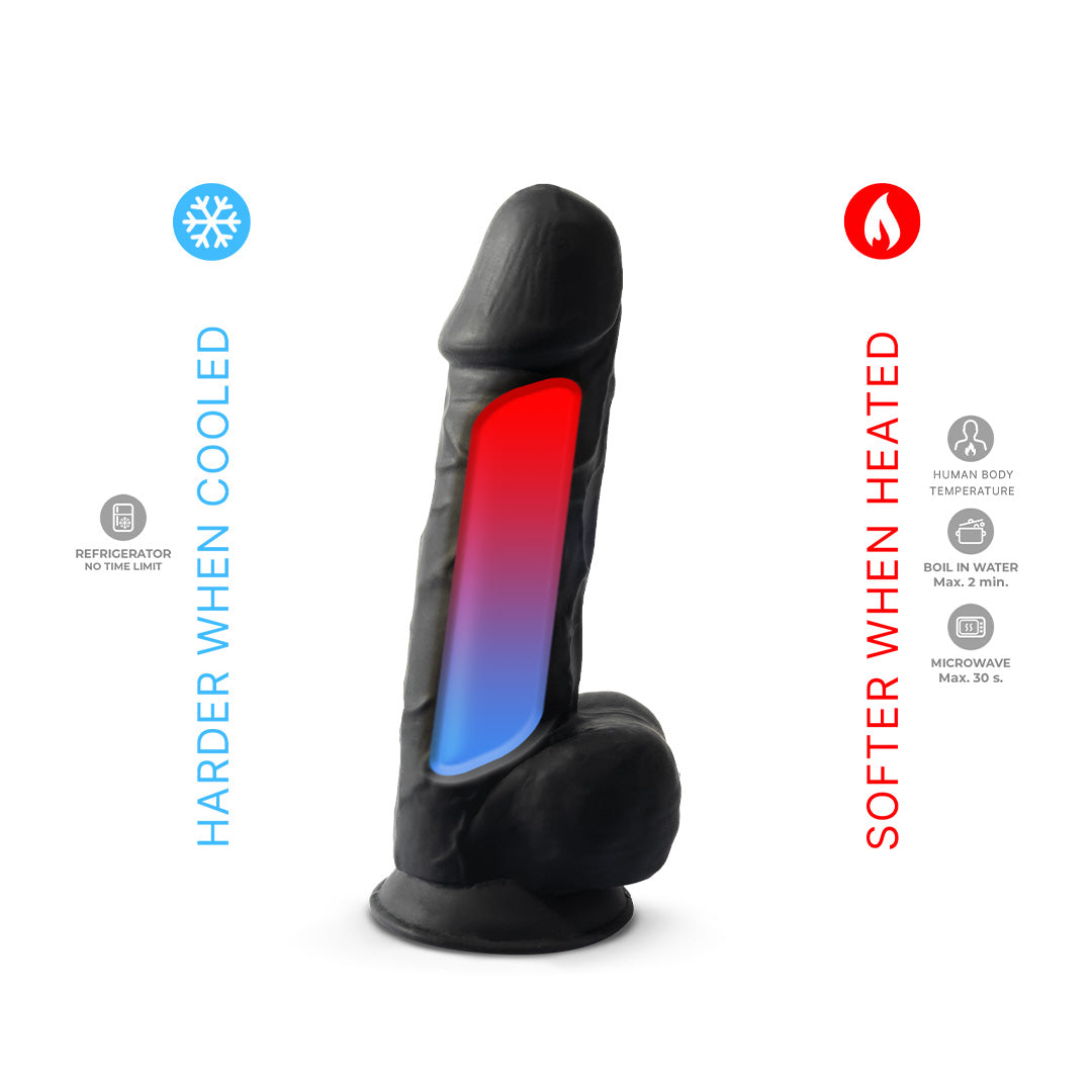 Gode Réaliste Double Densité 21,5cm - Noir - 13