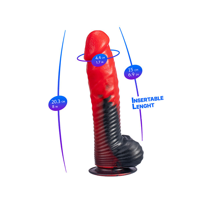 Gode Ventouse Angel/Devil Fantasy 20,8cm