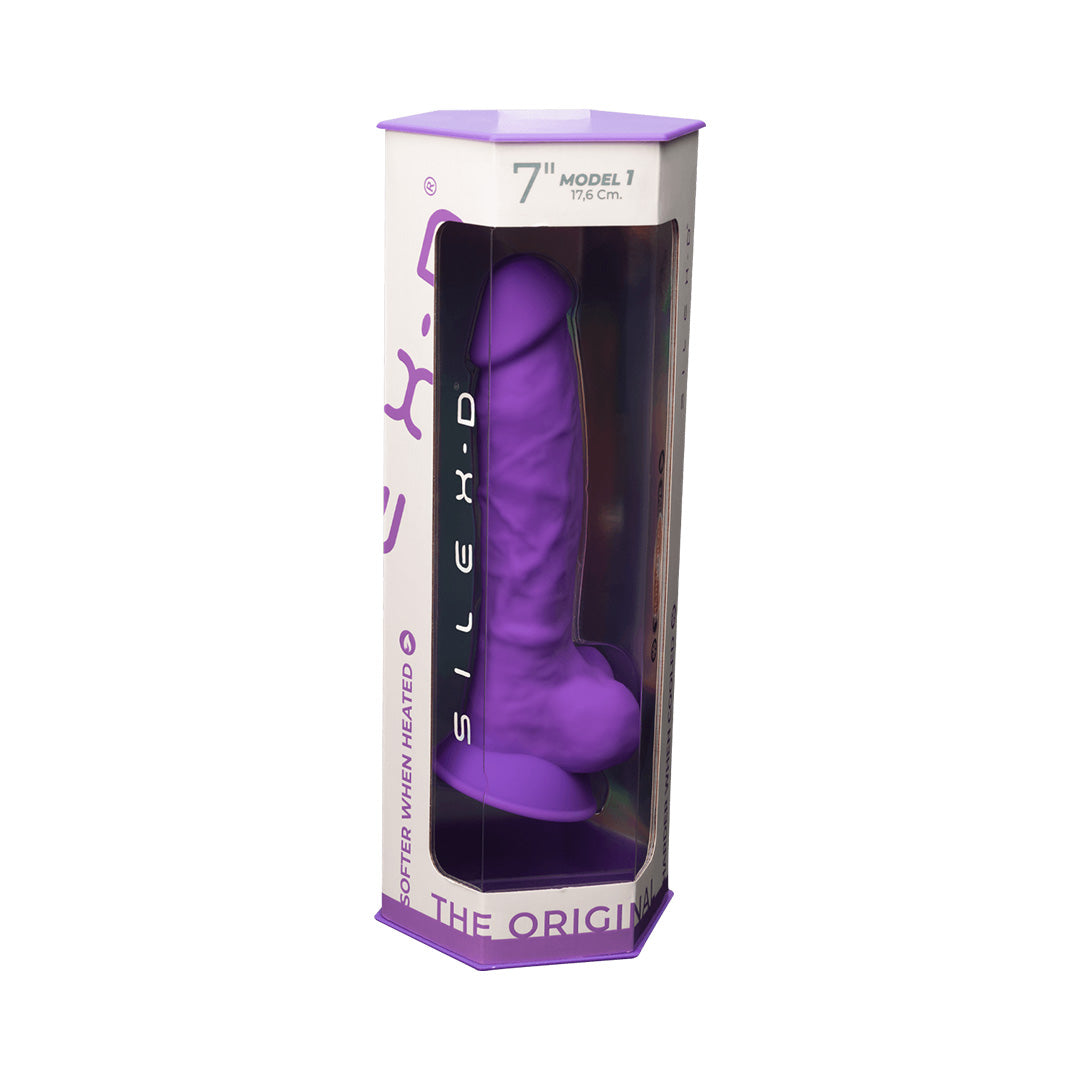 Gode Ventouse Réaliste Model 1 17,6cm - Violet - 25