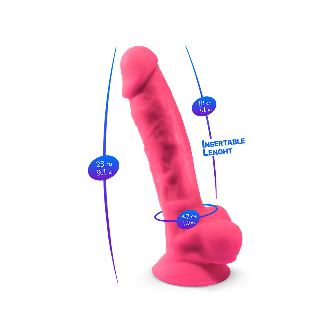 Gode Ventouse Réaliste Model 1 The Original 23 cm - Rose - 14