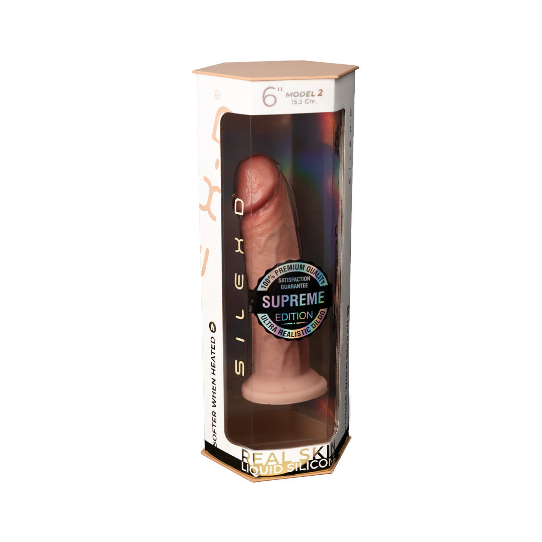 Gode Ventouse Réaliste Premium Real Skin Model 2 15,3cm
