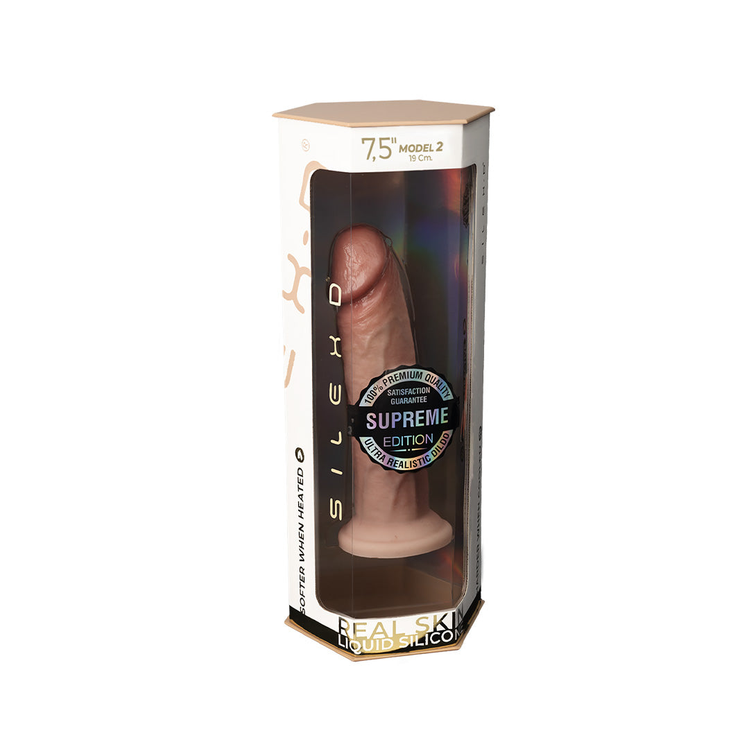 Gode Ventouse Réaliste Premium Real Skin Model 2 19cm