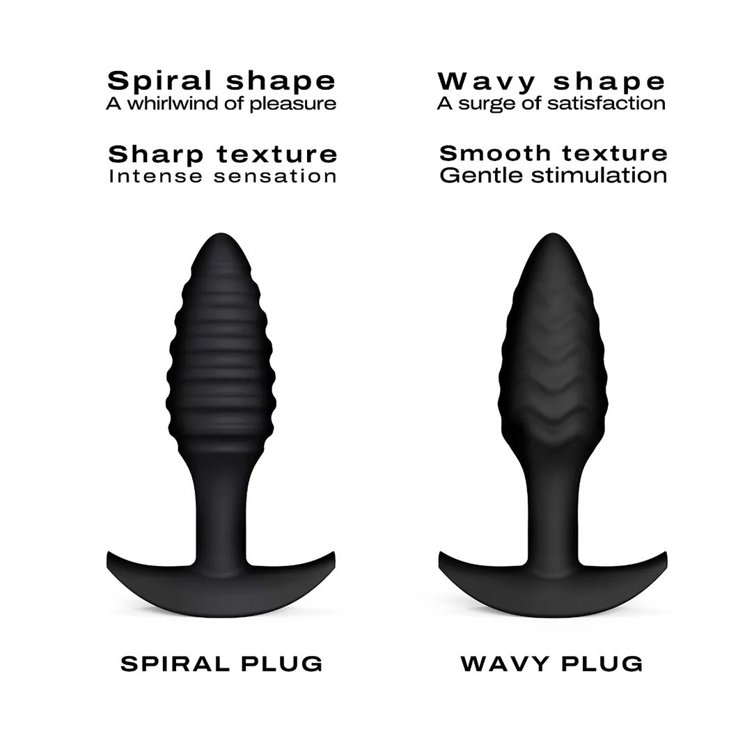 Plug anal texturé Wavy