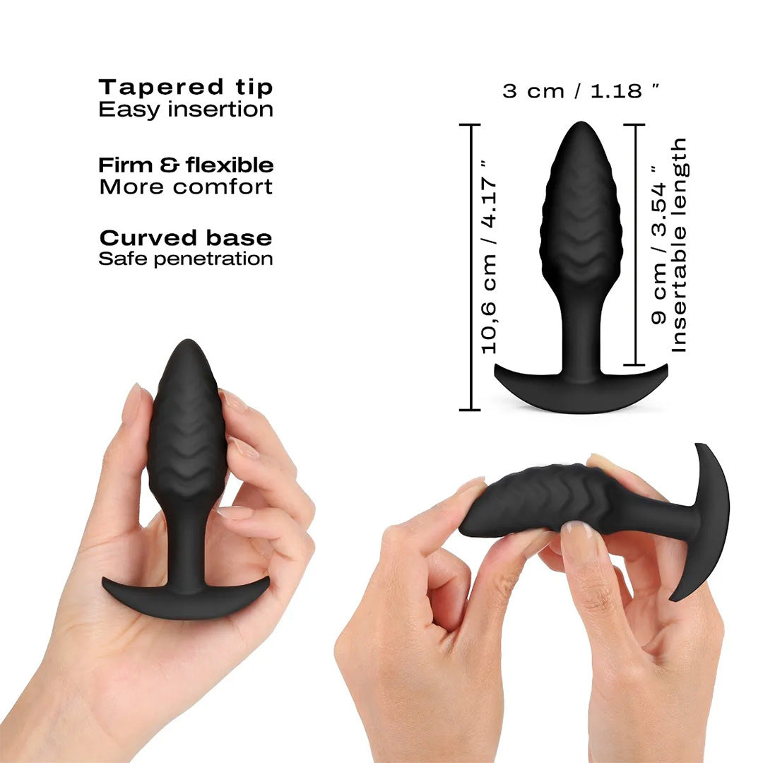 Plug anal texturé Wavy