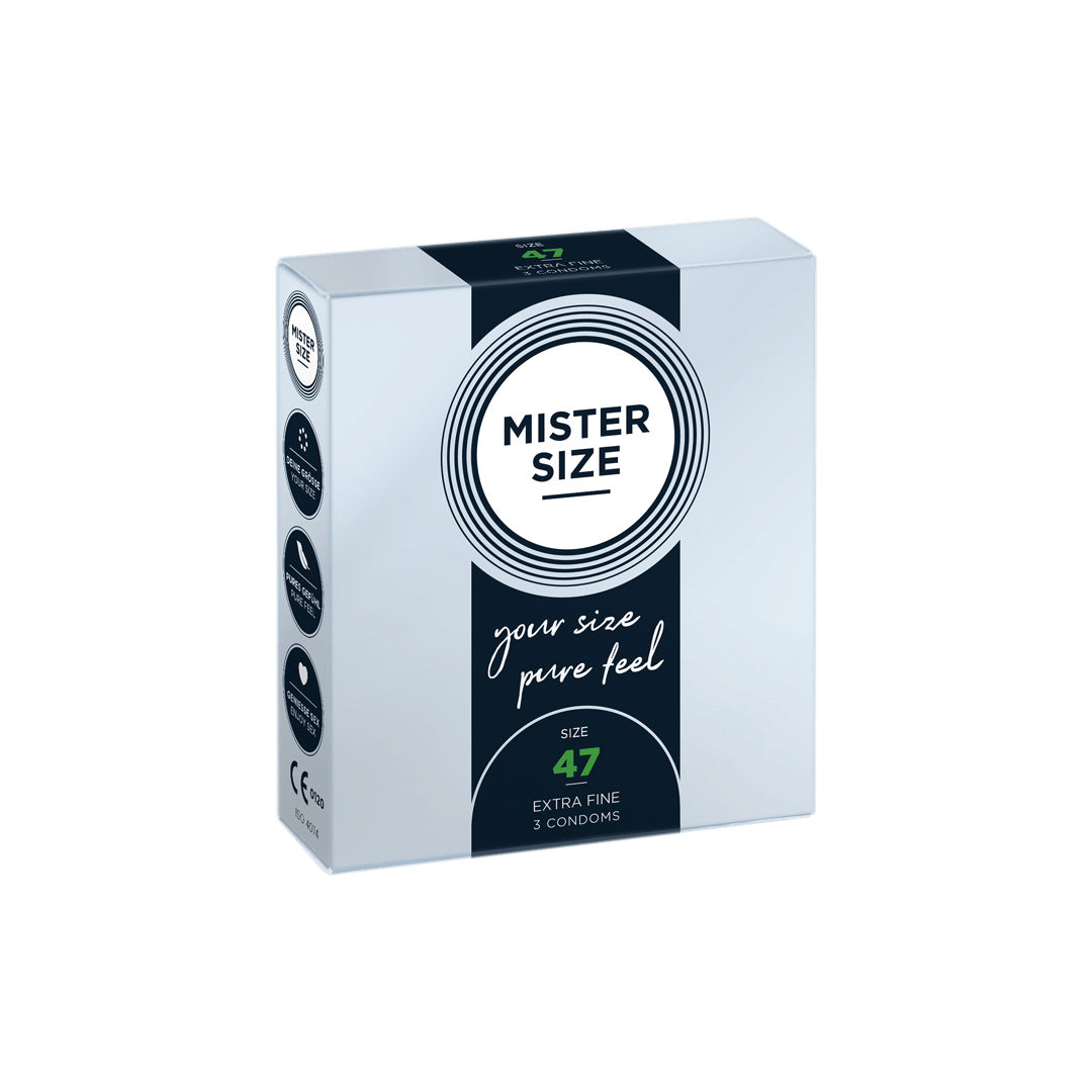 Préservatifs Mister Size 3 pièces - 47 - 1
