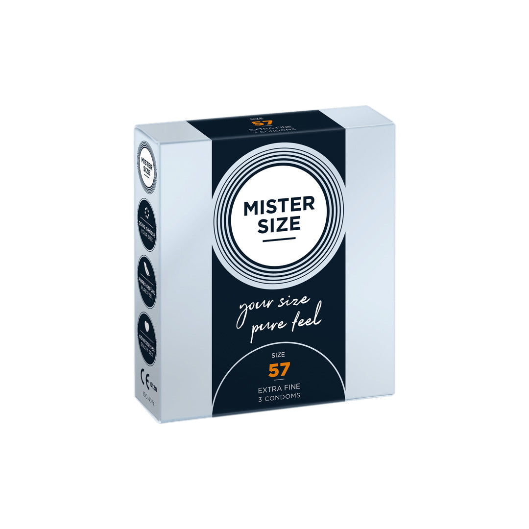 Préservatifs Mister Size 3 pièces - 57 - 4