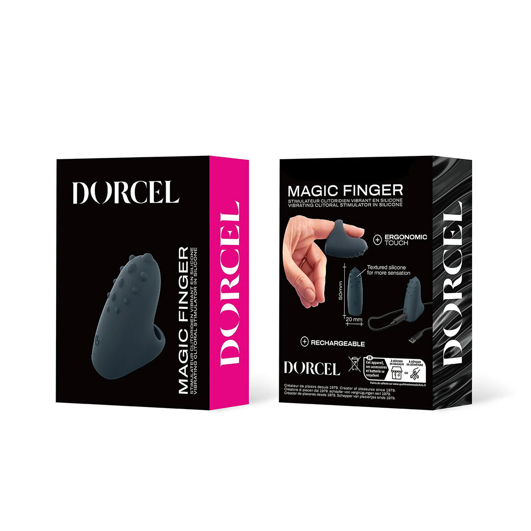 Stimulateur Clitoridien Vibrant Magic Finger - Noir - 10